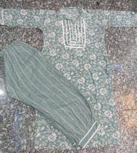 Floral Print Kurta with Pants
