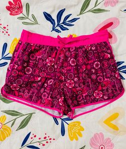 Cute Floral Print Mini Shorts