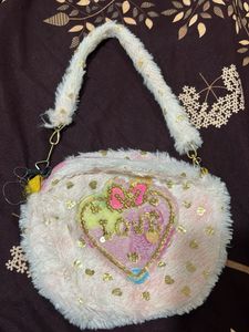 Cute Fluffy Love Heart Bag