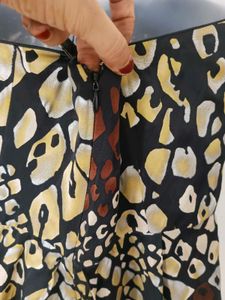 Stylish Strapless Animal Print Dress