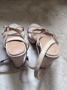 Stylish Nude Strappy Heels size 39