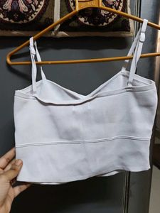 Stylish Ribbed Crop Top