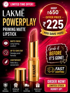Lakme Powerplay Priming Matte Lipstick