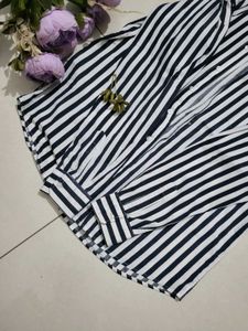 Striped Long Sleeve oversized shirt