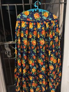 Floral Print Shirt Dress