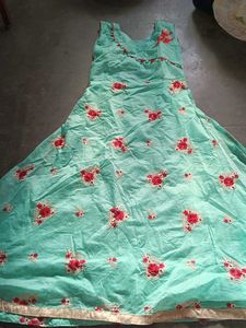 Floral Embroidered A-Line Dress