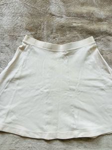 white A-line Skirt