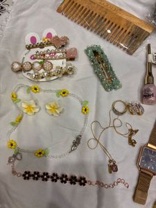 Assorted Makeup &amp; Jewelry Bundle 22 items combo