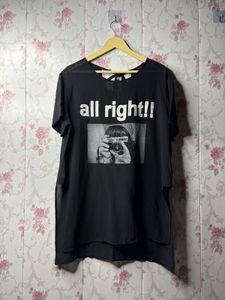 Cool Graphic T-Shirt with "all right!!" Print