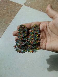 Stunning Peacock Dangle Earrings
