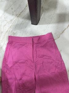 Pink Wide Leg Trousers