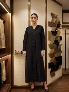 Elegant Black Abaya Gown