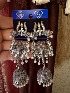Ethnic Jhumka Earrings with Ganesha Motif