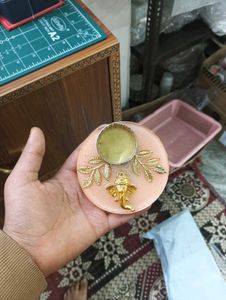 Decorative thali with Ganesha Idol