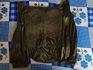 Olive Green Ruched Top