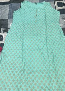 Straight Cut Kurta - Mint Shade