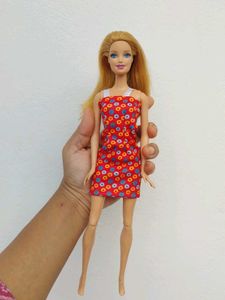 Barbie Doll in Red Polka Dot Dress