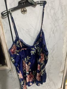 Floral Print Satin Camisole