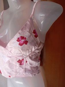 Satin Floral Cami Top