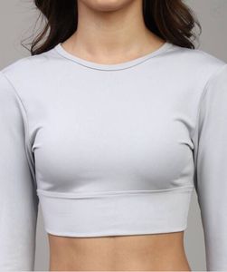 Long Sleeve Cutout Crop Top