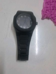 Stylish Black Watch with Arabic Numerals