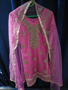 Pink Embroidered Salwar Kameez