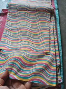 Vibrant Paisley Print cotton dress material.