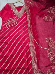 New Unused Premium Banarsi Weaving ZariWork Suit