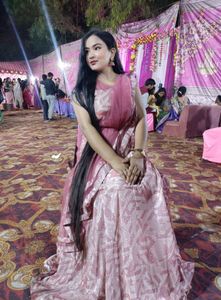 Elegant Pink Sequined Legnga Choli