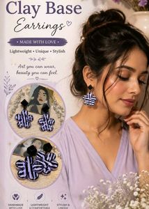 Handmade Clay Flower Earrings