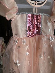 Sparkly Pink Snowflake Dress