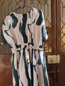 OSLE XL Abstract Print Dress