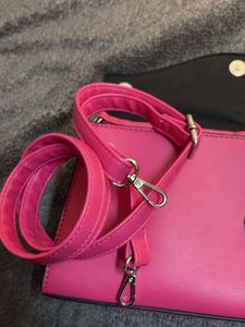 brand new Barbie pink bag with crossbody strap