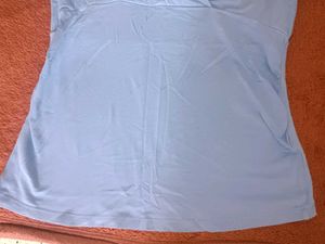 Blue Wrap Front T-Shirt
