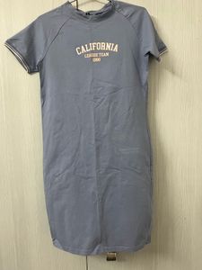 Comfortable Blue T-Shirt Dress