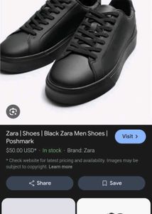 ZARA MEN'S All black sneakers