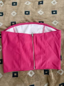 Vibrant Pink Corset Top