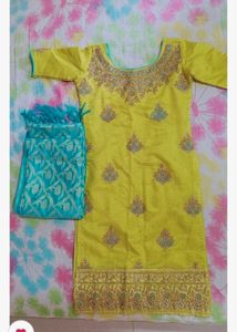Party Wear Stylish Embroidered Kurta With Dupatta