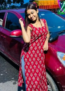 Elegant Red Printed Kurta