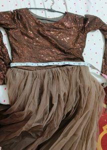Elegant Sequin &amp; Tulle Gown