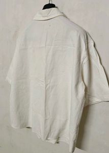 PERSTEP Classic White Short Sleeve Button-Up Shirt