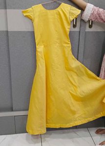 Beautiful Yellow Embroidered Gown