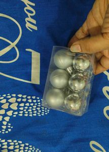 Silver Christmas Balls