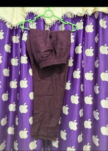 Embroidered Purple Kurta Set
