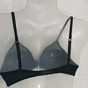 Sheer 🅾️Panel Black Bra