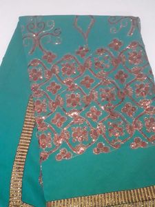 Dark Green With Wine Colour Sequence Design💕💚