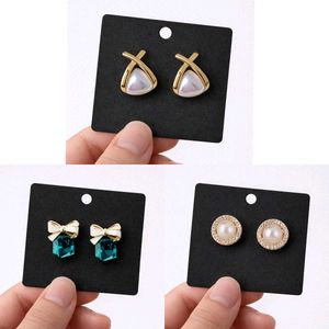 Elegant Pearl &amp; Gemstone Earrings combo of 3