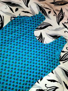 Stylish Blue Printed kurti