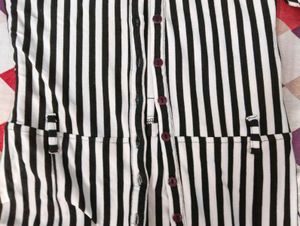 Striped Shirt  Dress