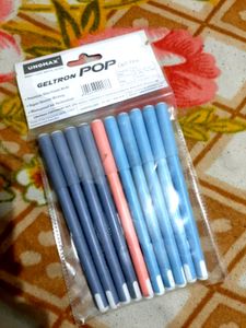 Combo- Pack Of 9Black, 4Blue And 1Red Pen